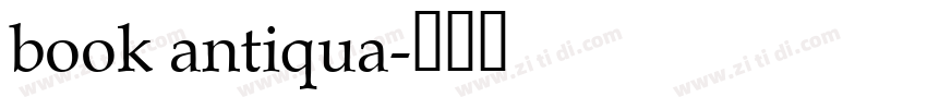 book antiqua字体转换